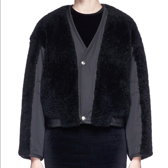 T-alexander wang
Shearling Crop Jacket BLACK - Picture 1 of 8